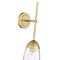 Z-Lite Arden Wall Sconce, 1-Light, 4.5 In.W x 7 In.L x 21.5 In.H, Rubbed Brass/Clear 651S-RB - alternate 8